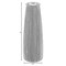 Grey Striped Decorative Round Table Centerpiece Flower Vase Display Modern Home Decor Accent Stylish Elegant Ornamental Accessory Floral Arrangement Holder Living Room Dining Room Kitchen Decoration